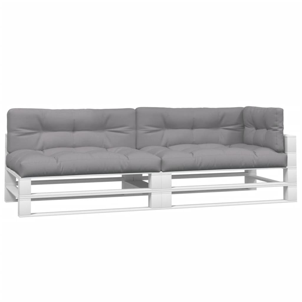 VidaXL Coussins de palette 5 pcs tissu gris