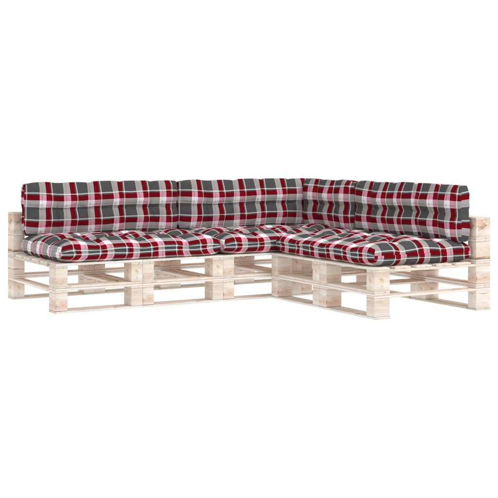 Vidaxl Bank Cushions Pallet 7 St et Red Window Match