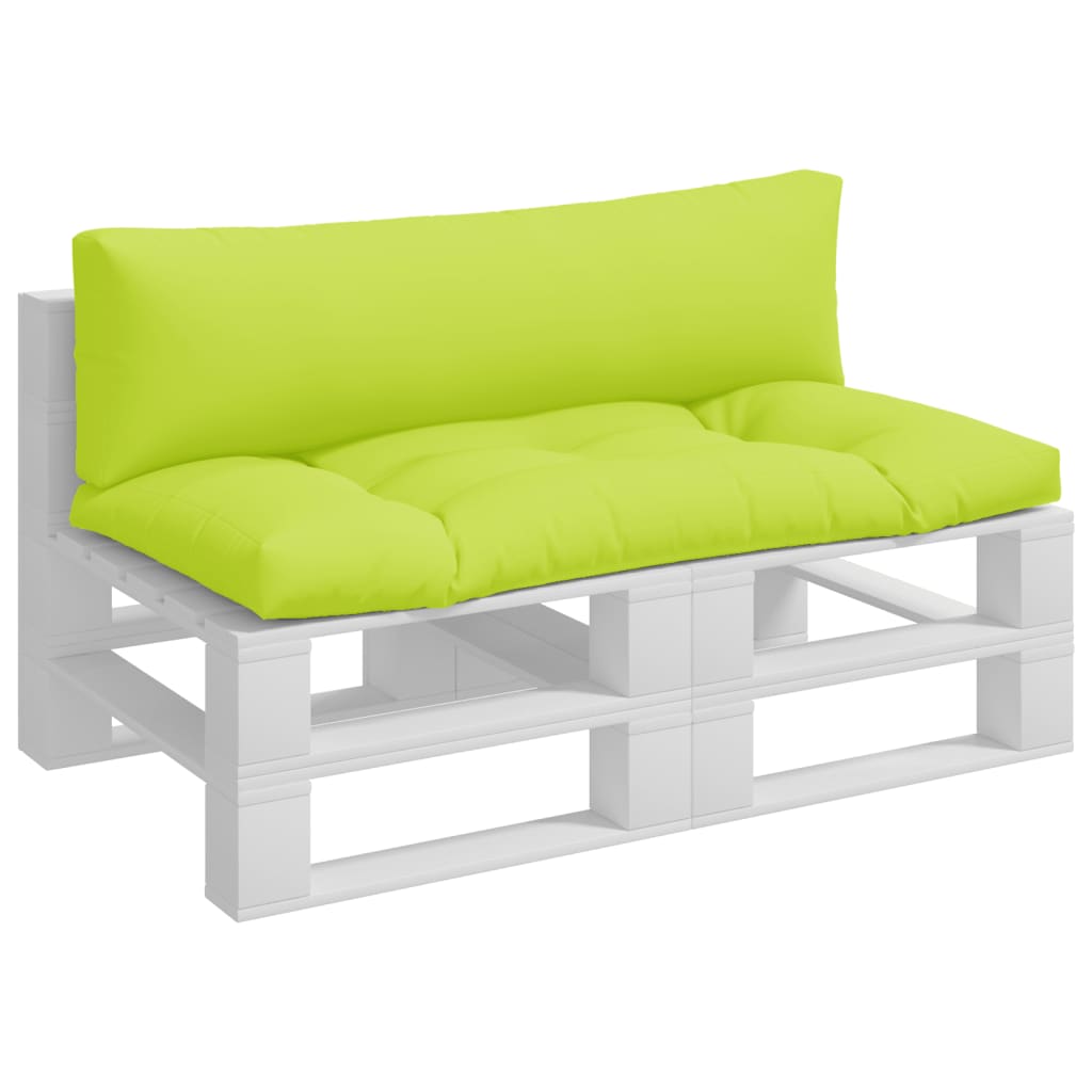 Coussins de palette vidaxl 2 st tissu vert clair
