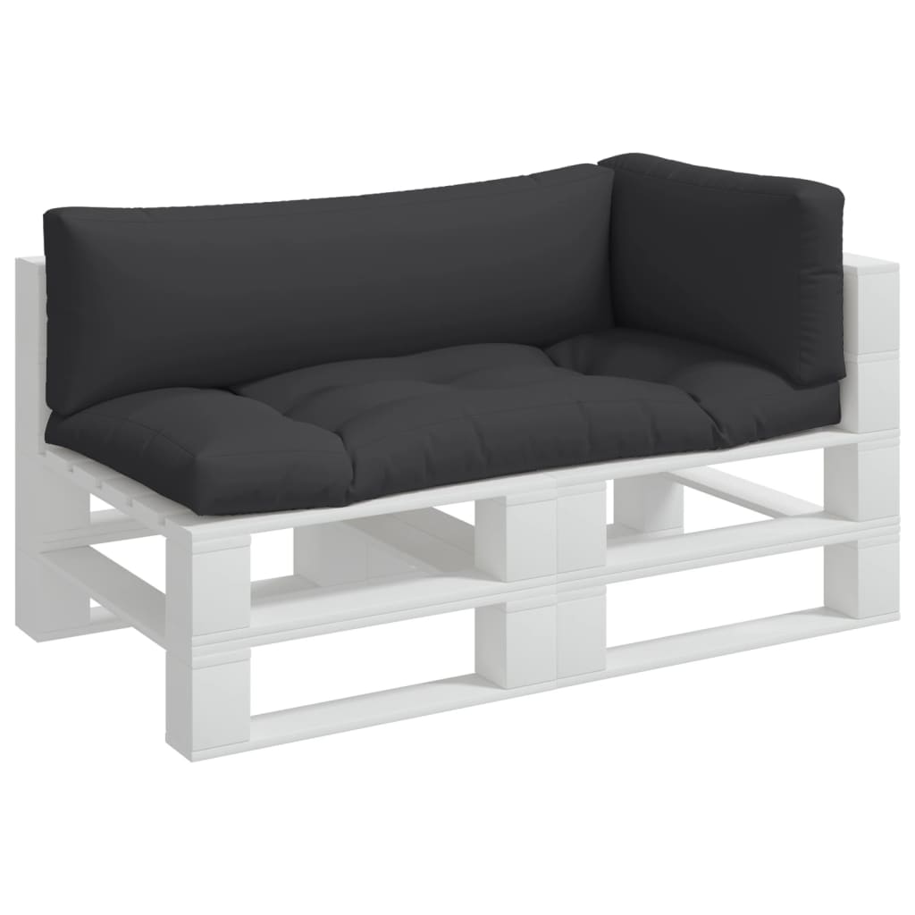 Coussins de palette vidaxl 3 st tissu noir