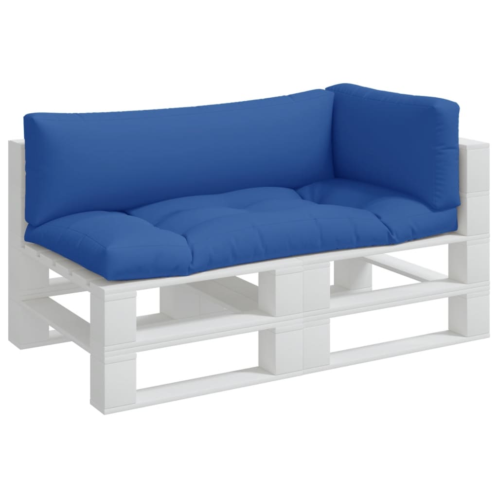 Vidaxl Pallet Cushions 3 St tissu Royal Blue