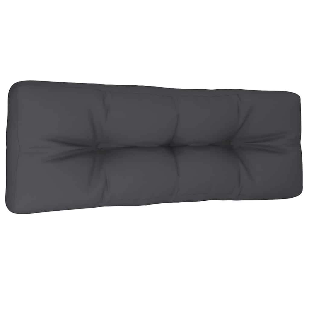 Vidaxl palletkussen 120x40x12 cm stof antracietkleurig