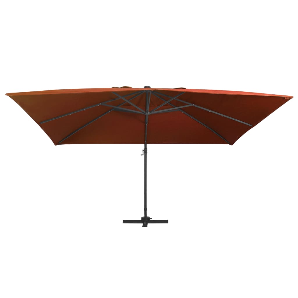 Vidaxx parasol flottant avec éclairage LED 400x300 cm couleur terre cuite
