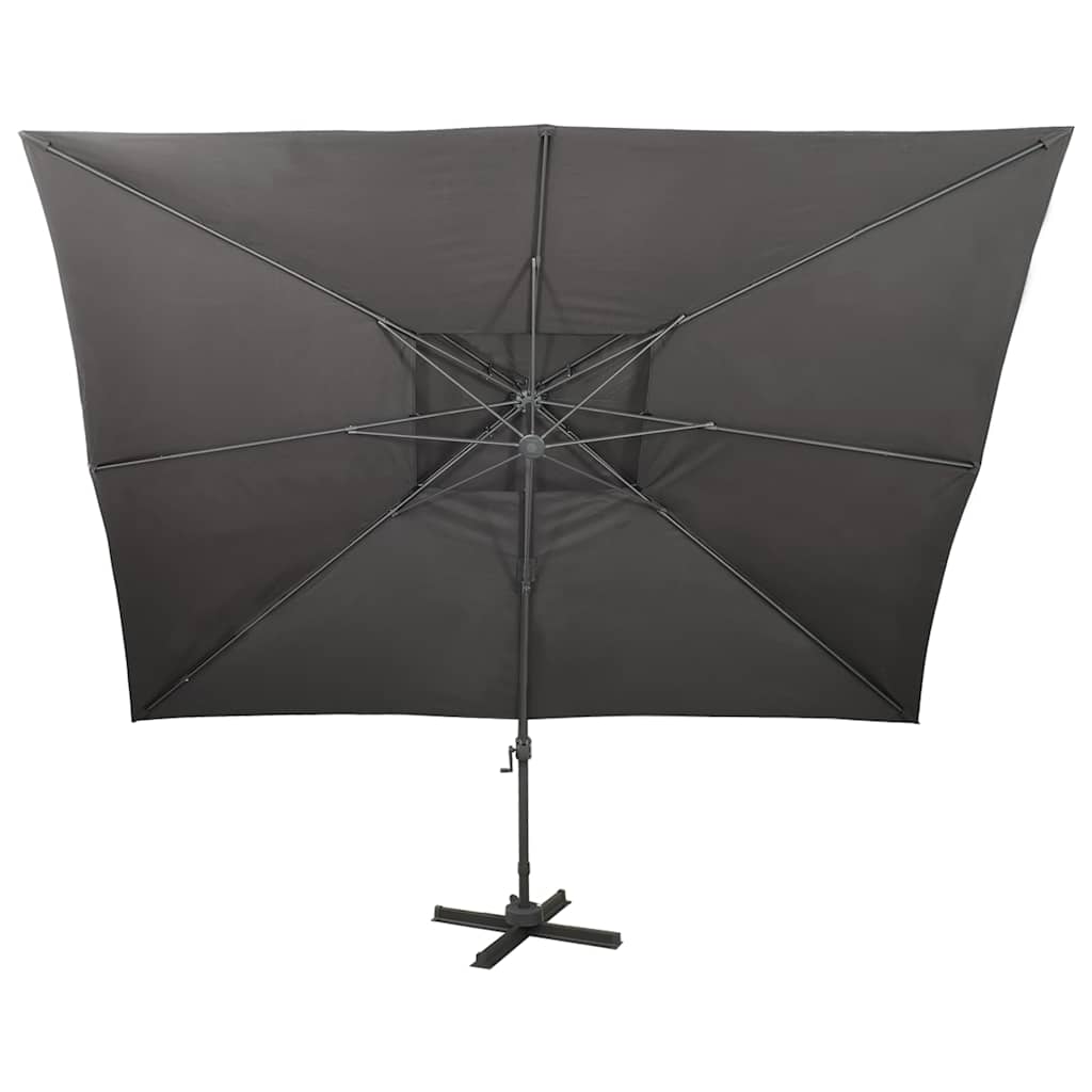 Vidaxx parasol flottant à double toit 400x300 cm anthracite