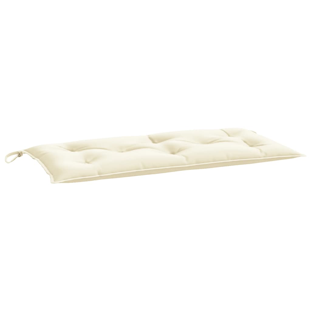 Vidaxl jardin banc coussin 100x50x7 cm crème tissu oxford -colore