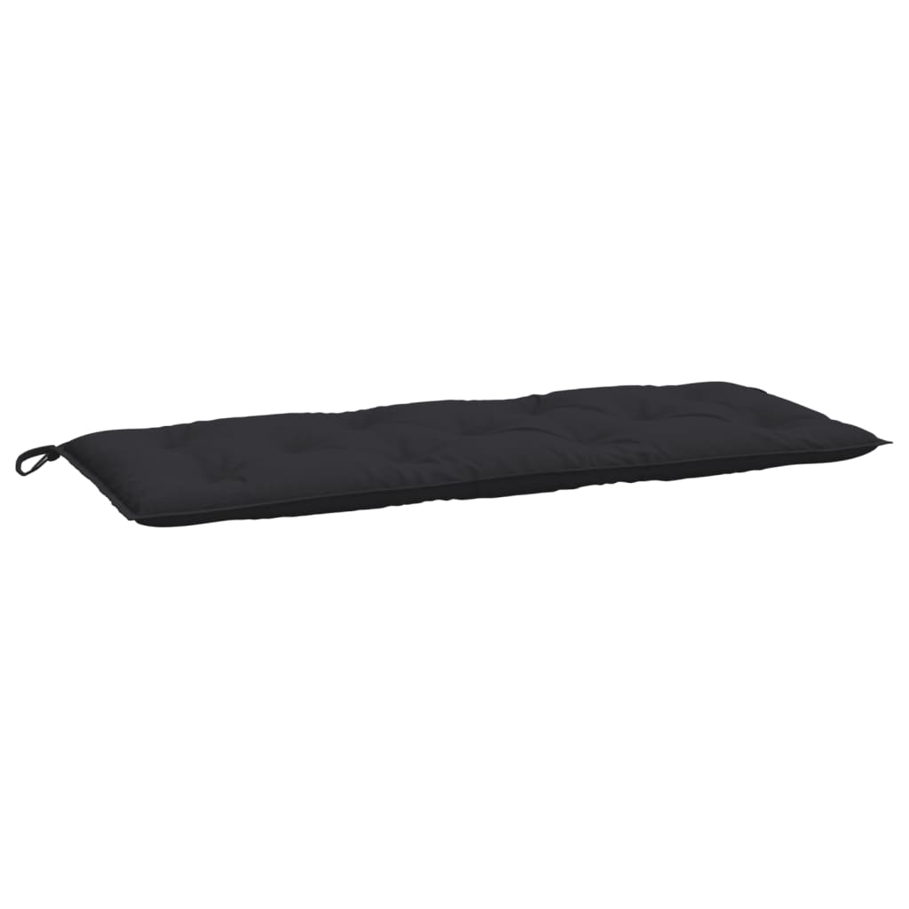 VidaXL coussin de banc de jardin 120x50x7 cm tissu oxford noir