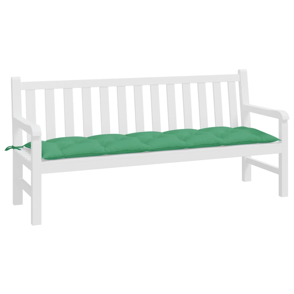 Vidaxl jardin banc coussin 180x50x7 cm oxford tissu vert