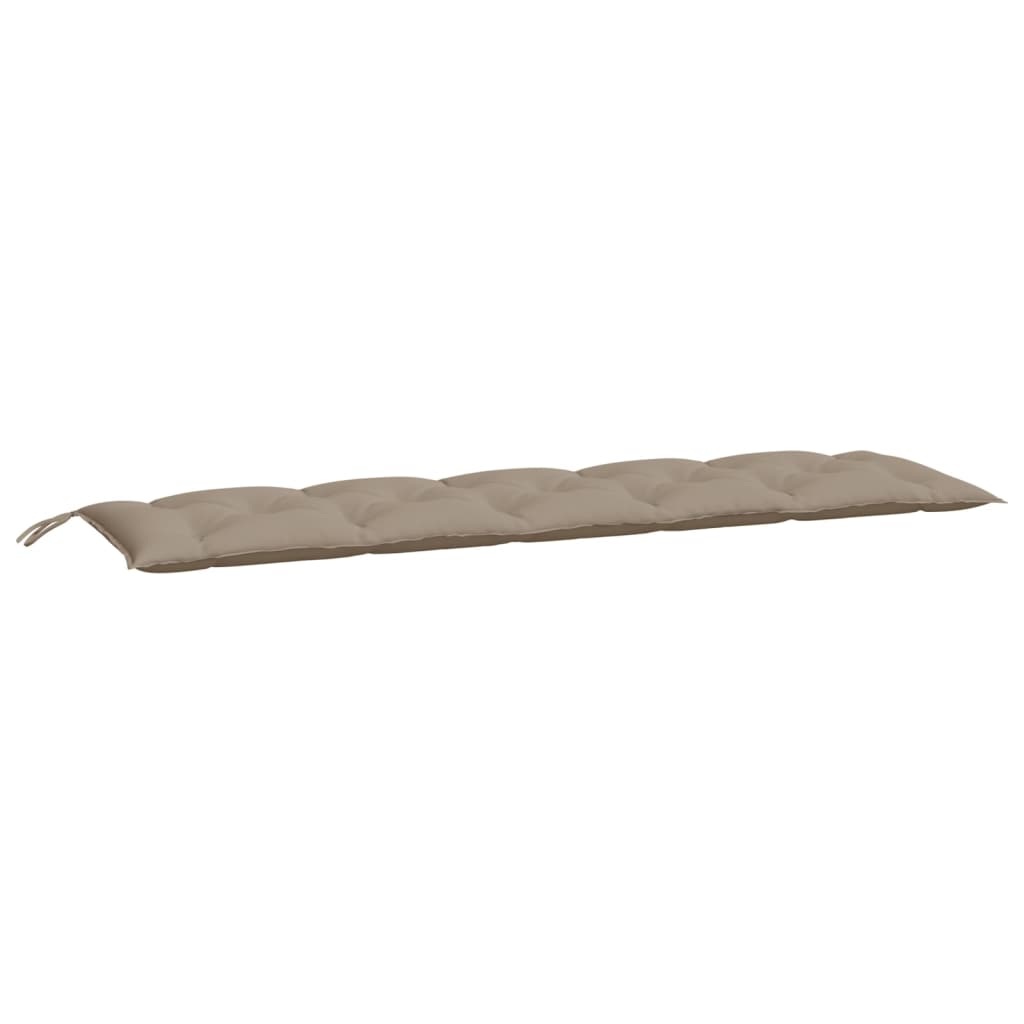 VidaXL Coussin de banc de jardin 180x50x7 cm tissu oxford taupe