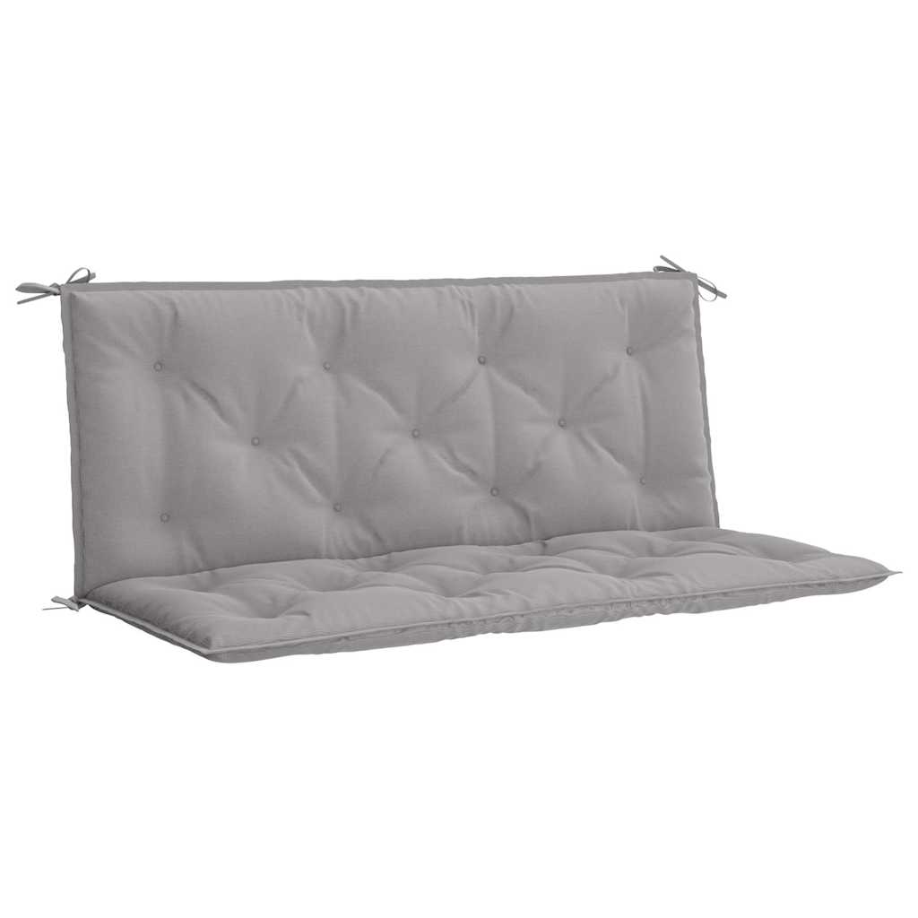 Vidaxl jardin banc coussin 120x (50 + 50) x7 cm Oxford tissu gris