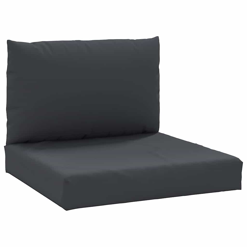 Coussins de palette vidaxl 2 st tissu noir