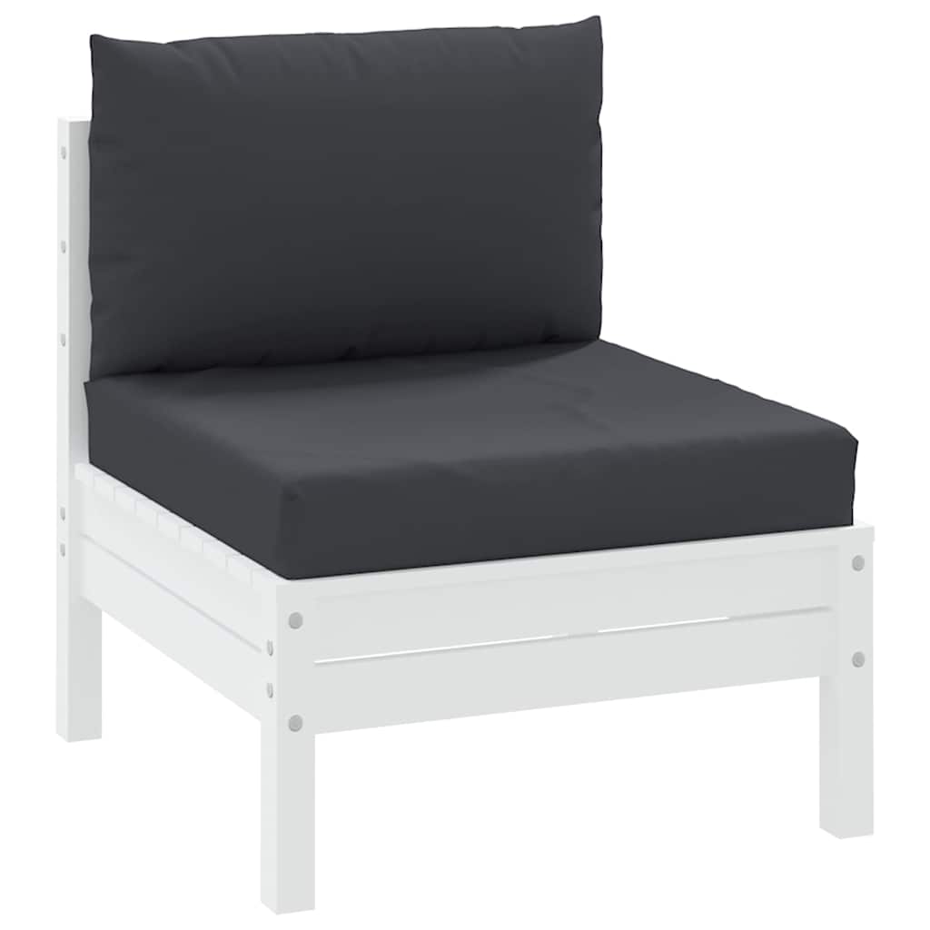 Coussins de palette vidaxl 2 st tissu noir