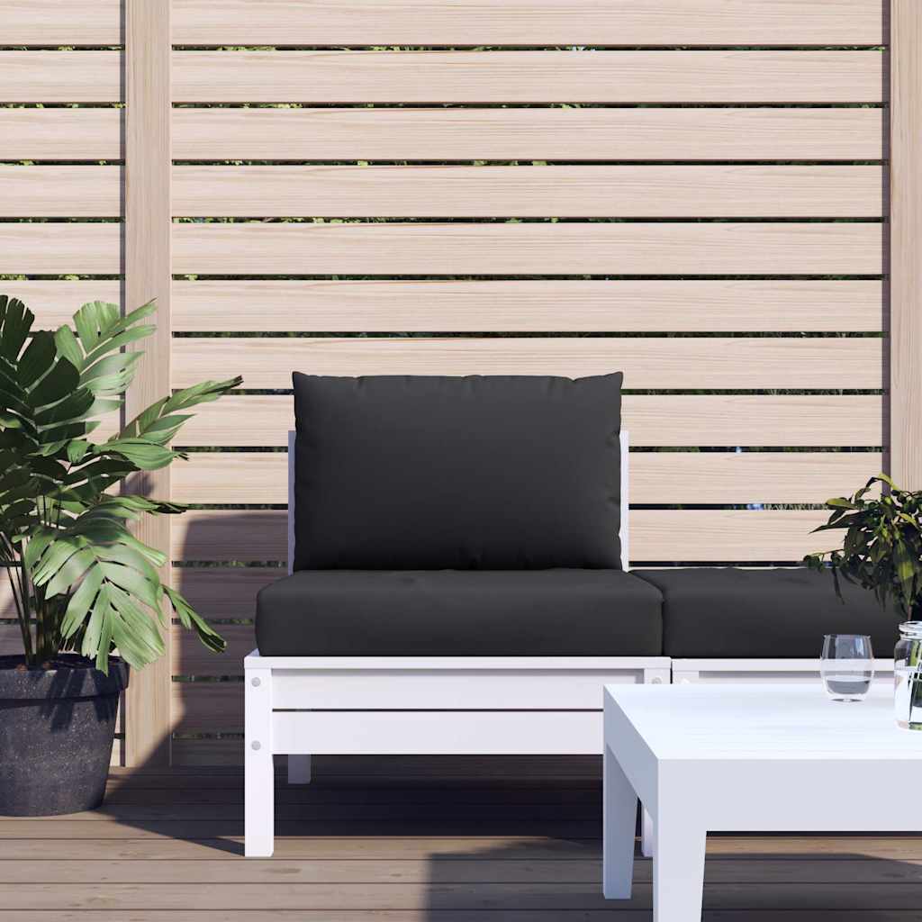 Coussins de palette vidaxl 2 st tissu noir
