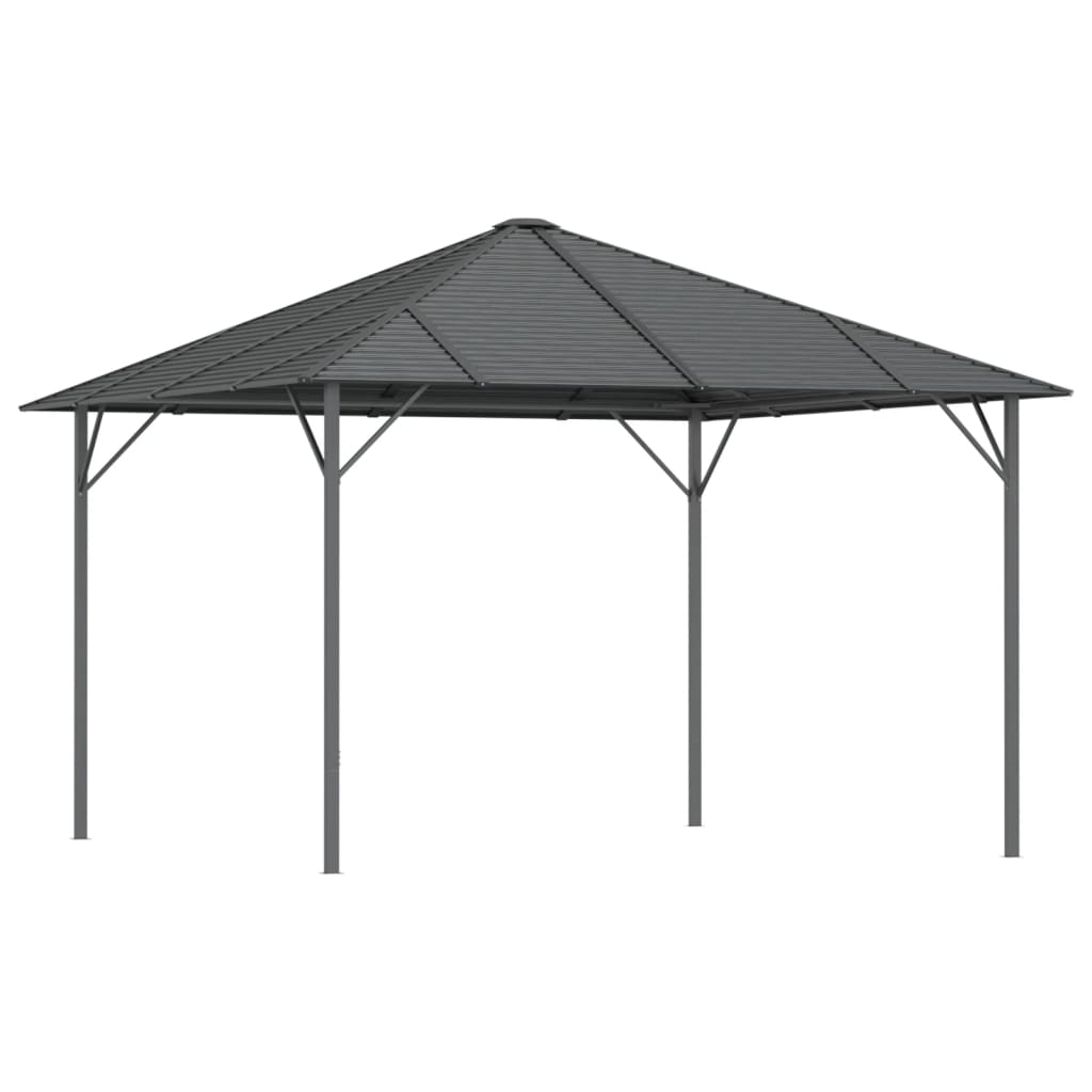 VidaXL Gazebo avec toit 3x3 m anthracite
