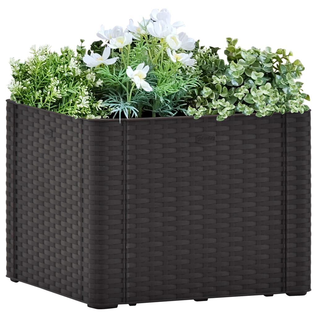 Vidaxl Planter High avec un système auto-employé 43x43x33cm anthracite