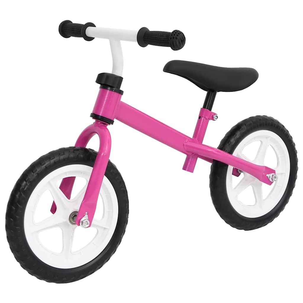 Vidaxl Balance Bike avec des roues de 9,5 pouces roses