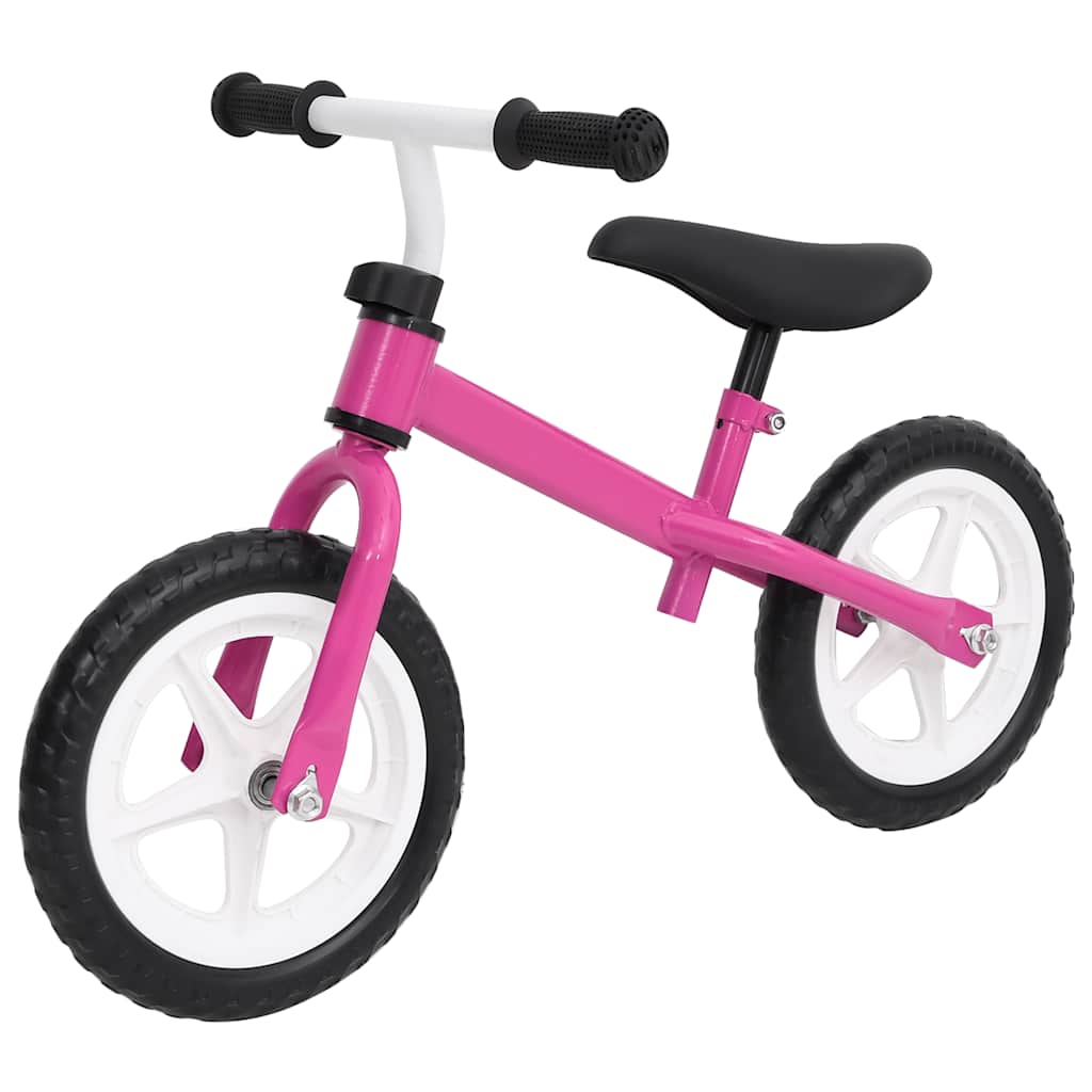 Vidaxl Balance Bike avec des roues de 9,5 pouces roses