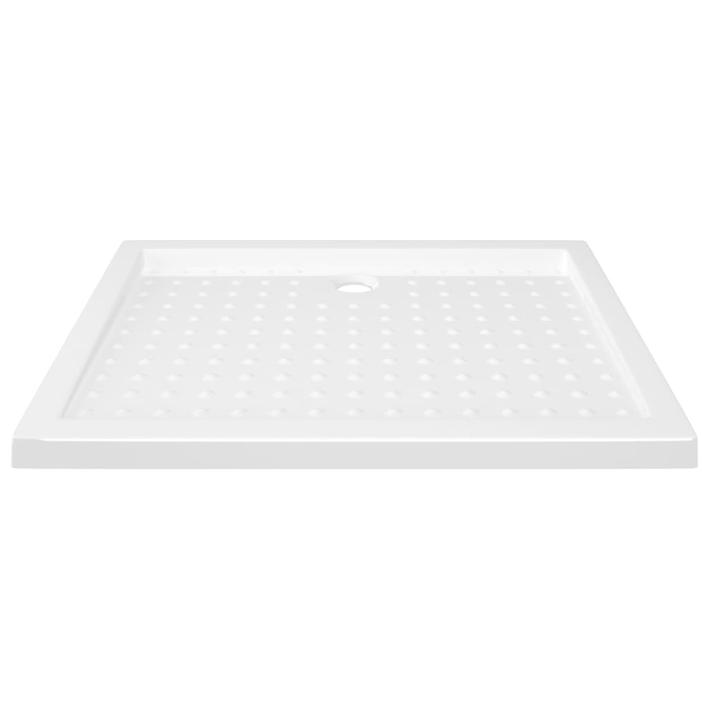 Bac de douche vidaxl avec goujons 90x70x4 cm ABS blanc