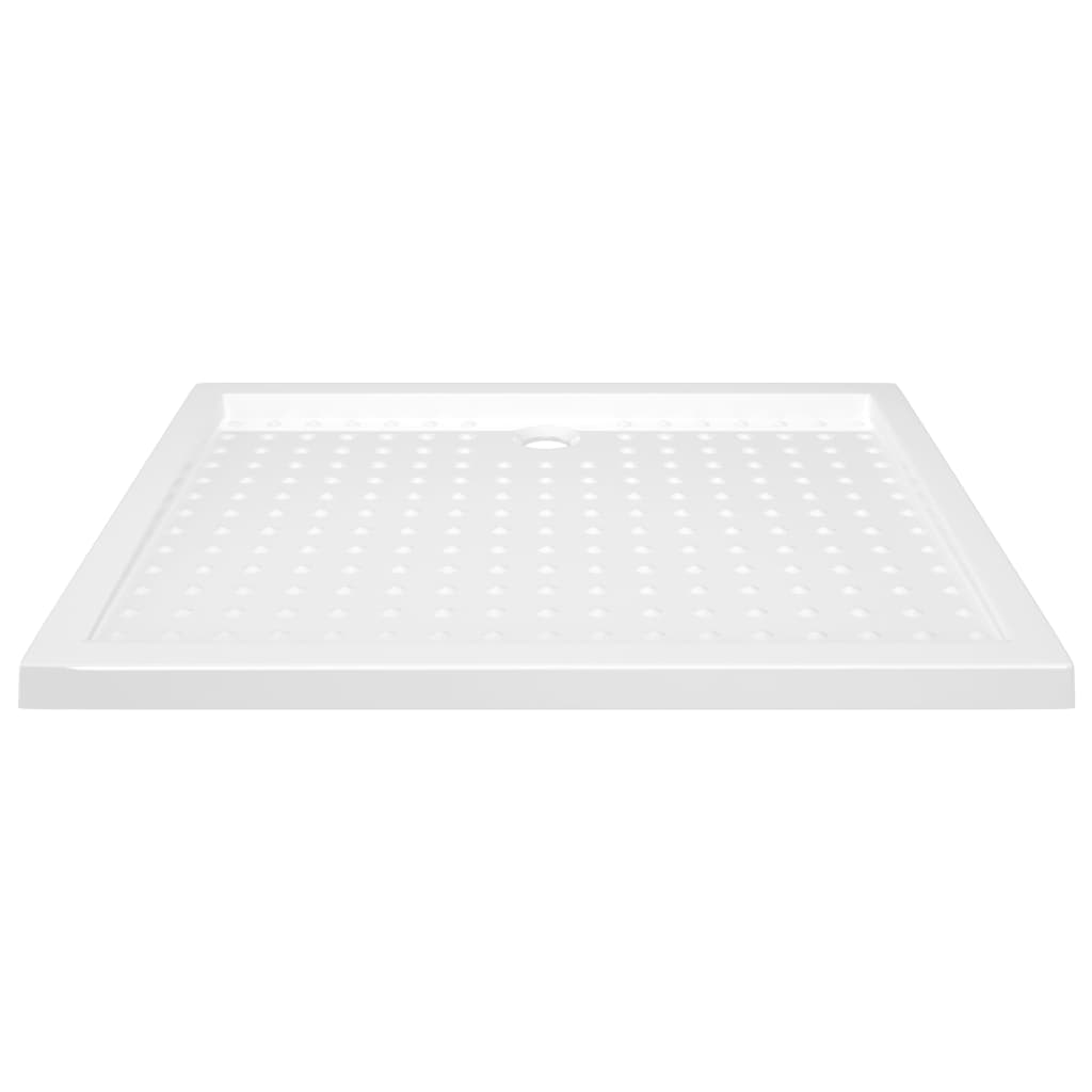Bac de douche vidaxl avec goujons 80x100x4 cm ABS blanc