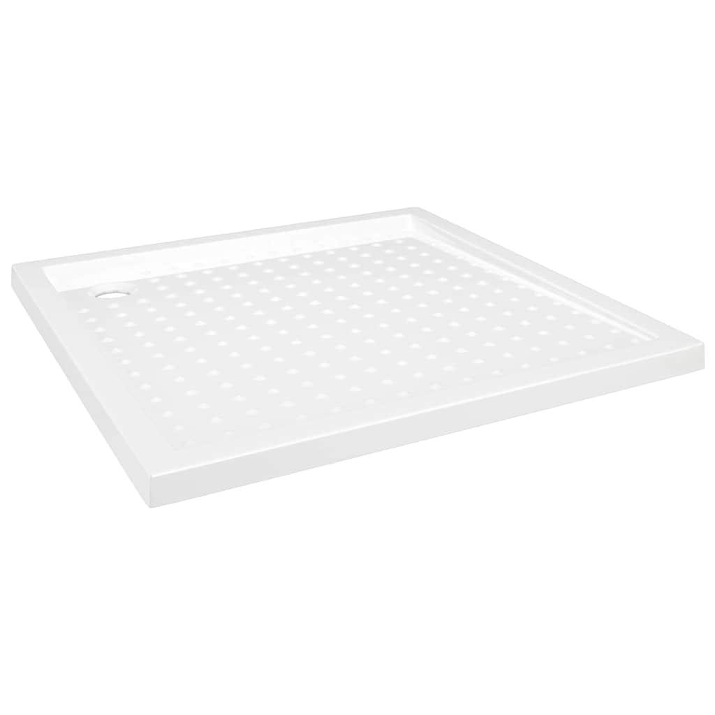 Bac de douche vidaxl avec goujons 90x90x4 cm ABS blanc