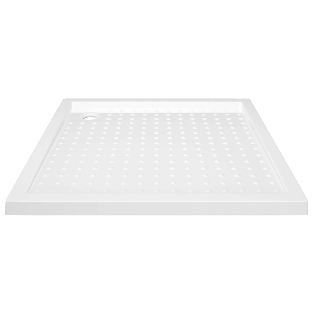 Bac de douche vidaxl avec goujons 90x90x4 cm ABS blanc