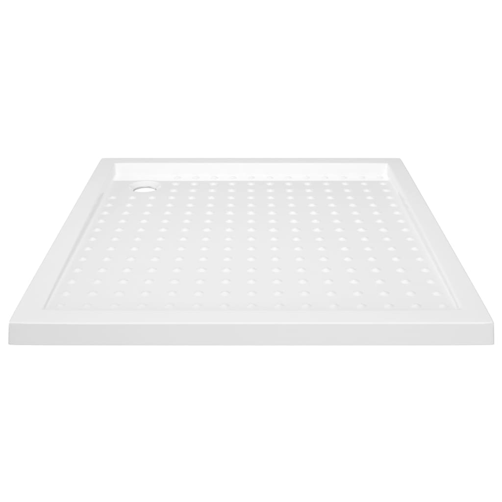 Bac de douche vidaxl avec goujons 90x90x4 cm ABS blanc