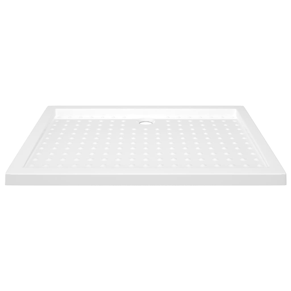 Bac de douche vidaxl avec goujons 70x100x4 cm ABS blanc