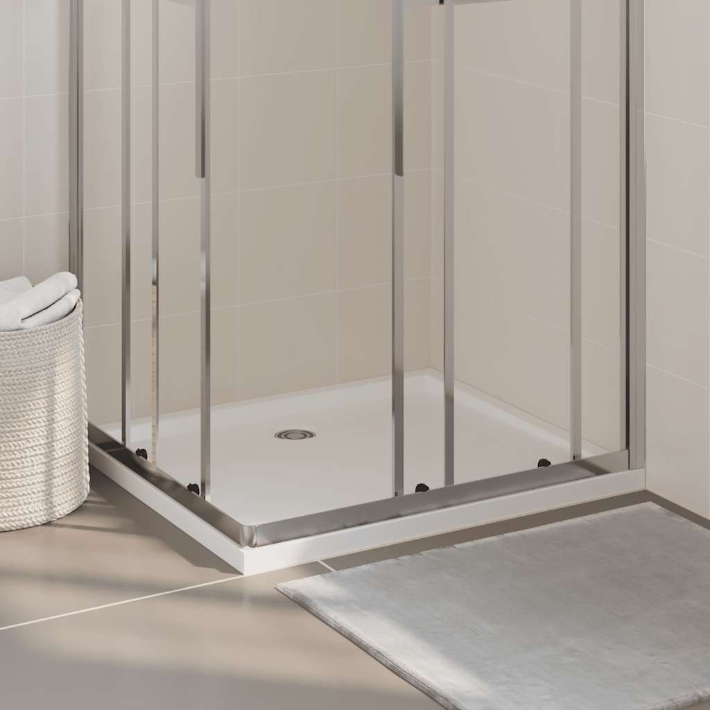 Bac de douche vidaxl rectangulaire 80x90 cm Abs blanc