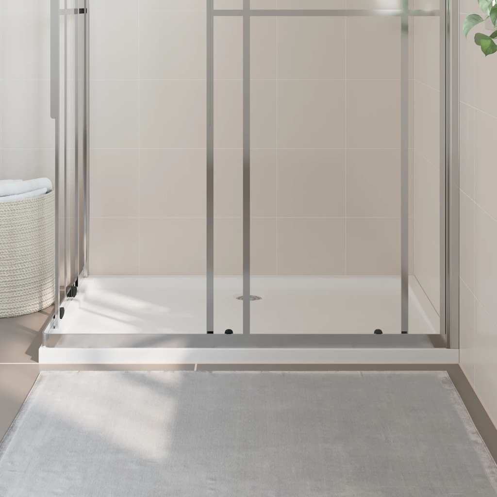 Bac de douche vidaxl rectangulaire 80x120 cm Abs blanc