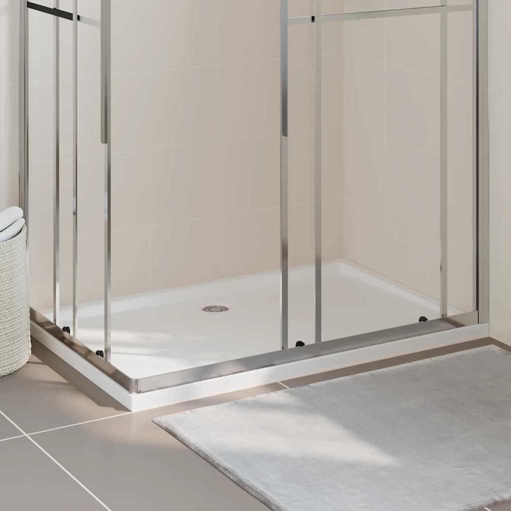 Bac de douche vidaxl rectangulaire 80x120 cm Abs blanc