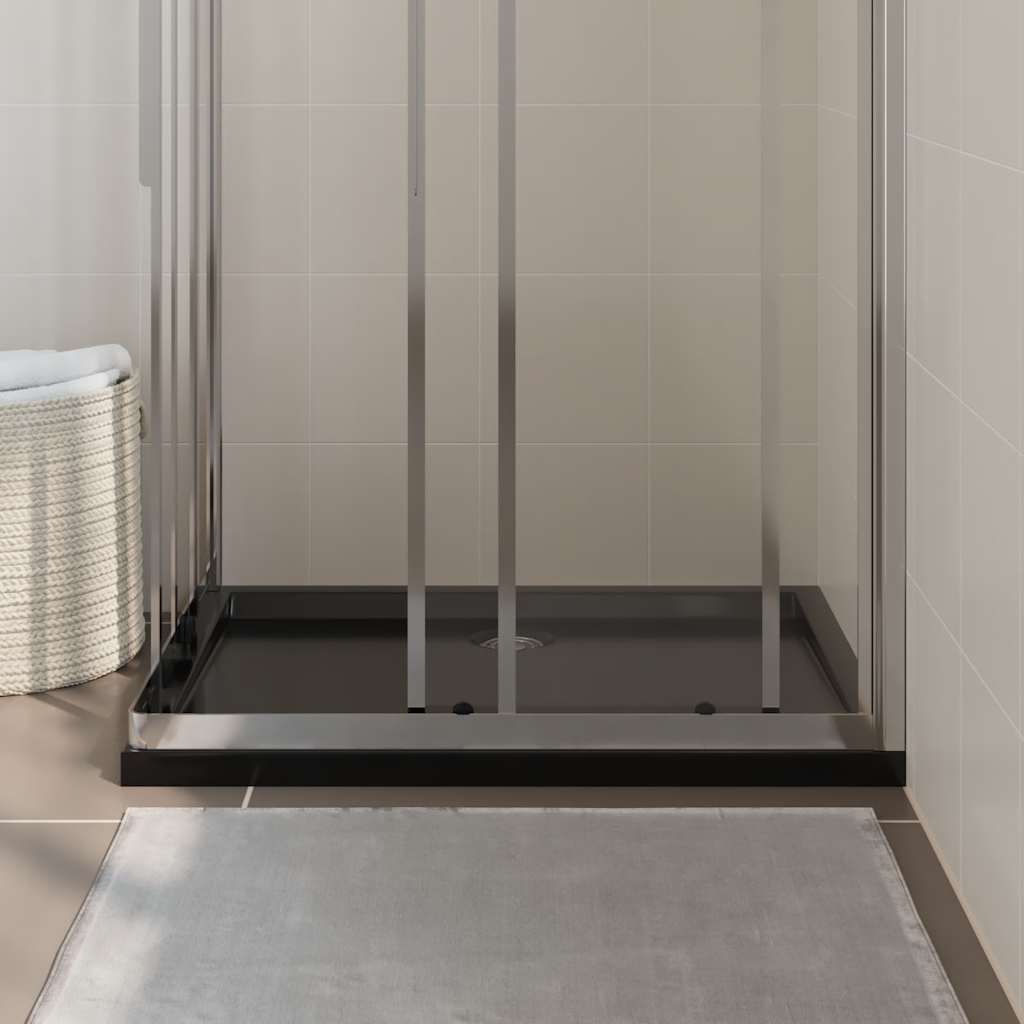 Bac de douche vidaxl rectangulaire 70x90 cm ABS noir
