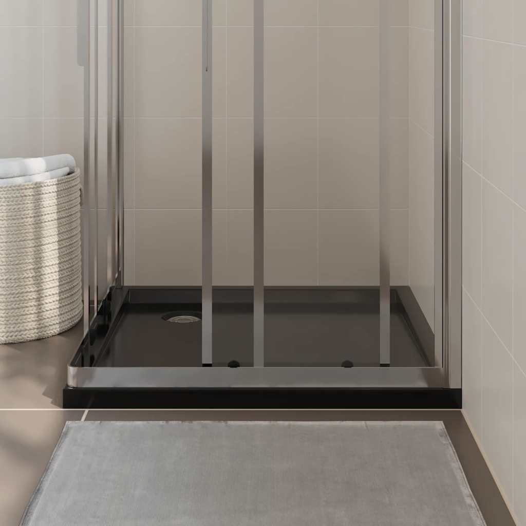 Vidaxl Shower Tray Square 80x80 cm ABS Black