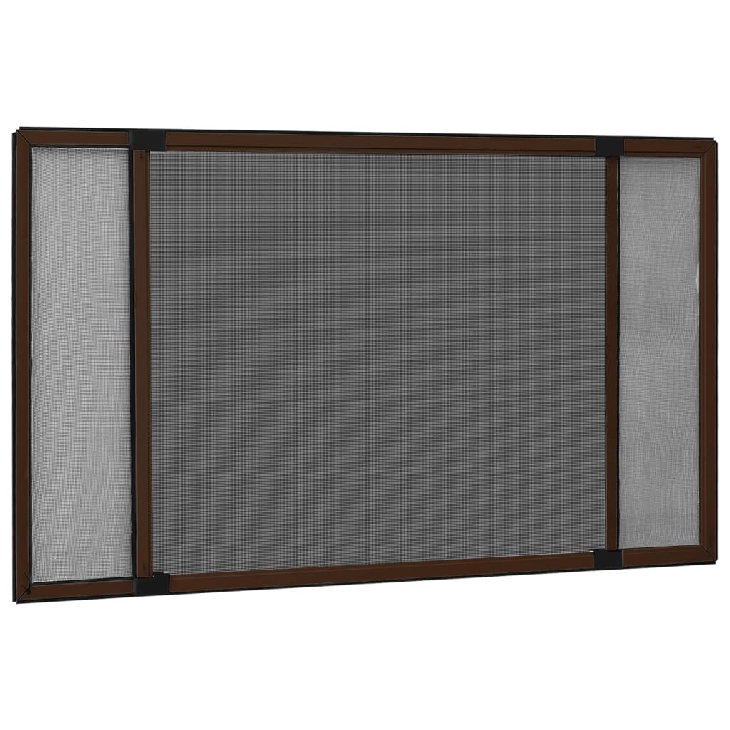 Moustiquaire extensible Vidaxx (75-143)x50 cm marron