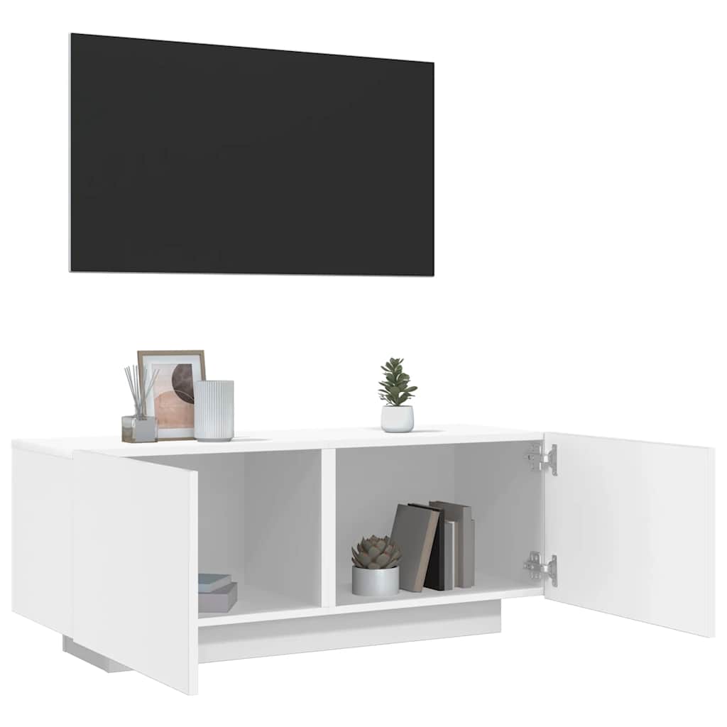 Vidaxl tv-meubel 100x35x40 cm bewerkt hout wit