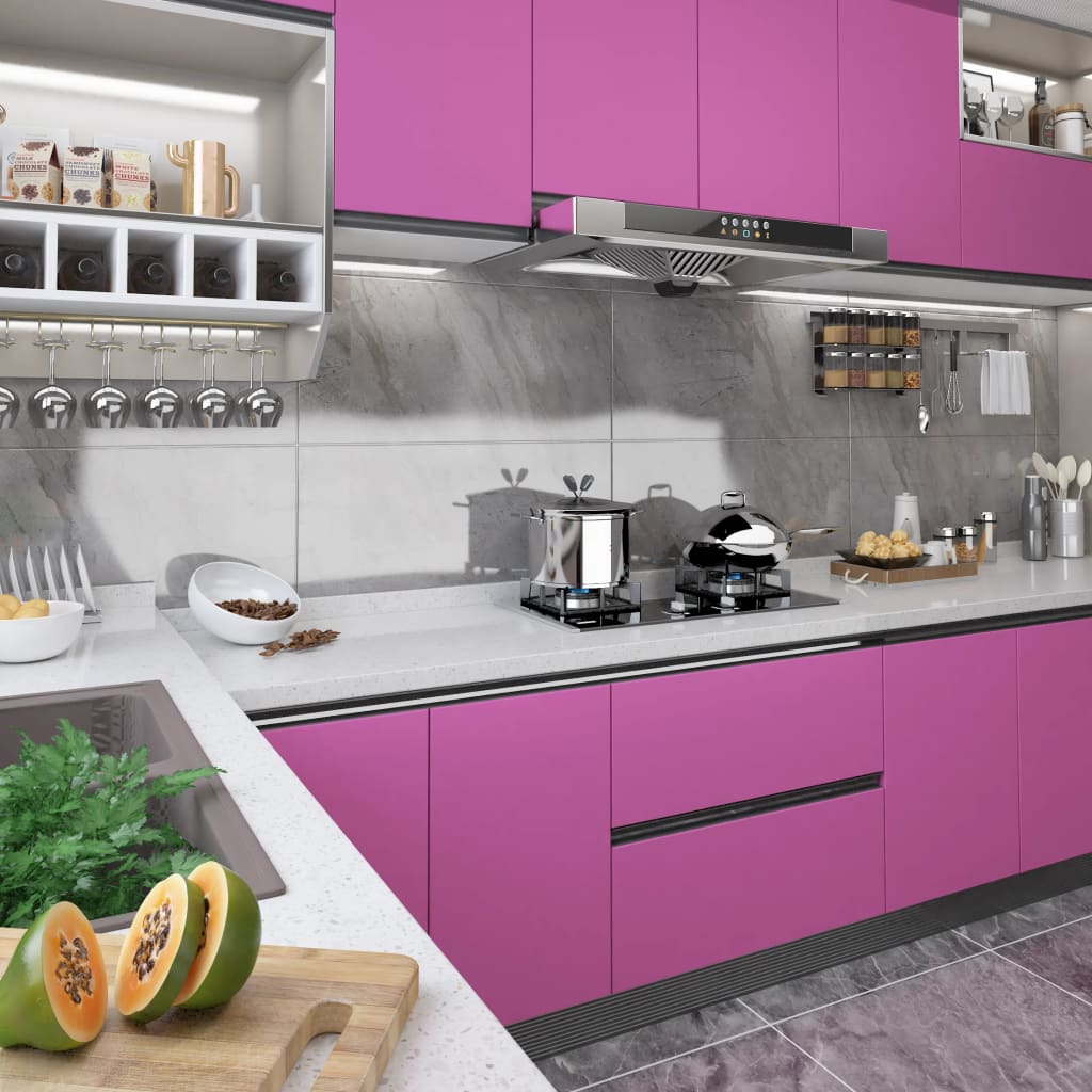 VidaXL film pour meubles autocollant 500x90 cm PVC brillant violet