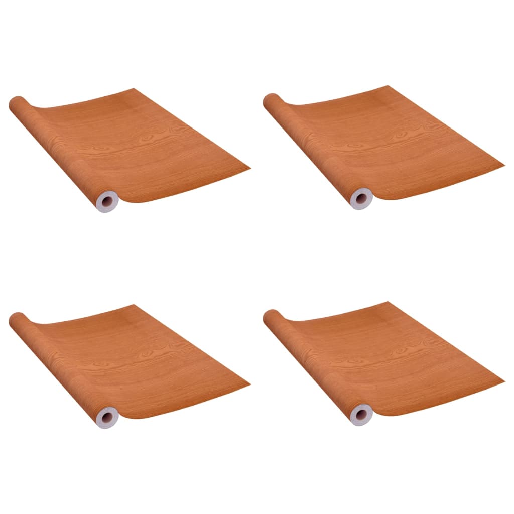 Vidaxl Filies de porte auto-adhésive 4 ST 210x90 cm PVC Light Oak -Colored