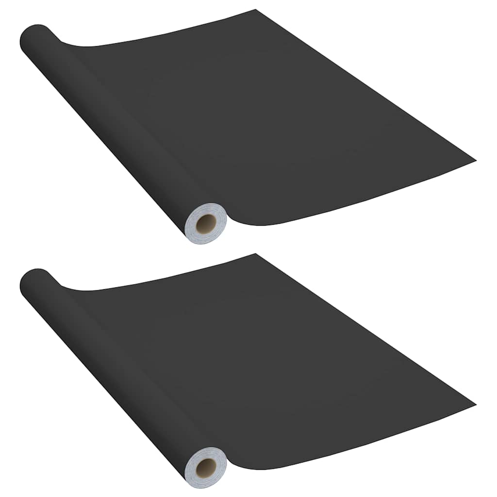 Vidaxl Meubles Huiles auto-adhésives 2 ST 500x90 cm PVC noir