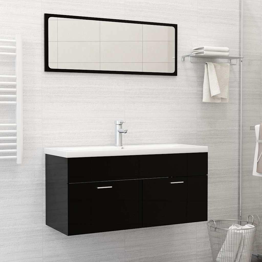 Vidaxl Built -en Wash Table avec Tap 101x39x18 cm Céramique blanc