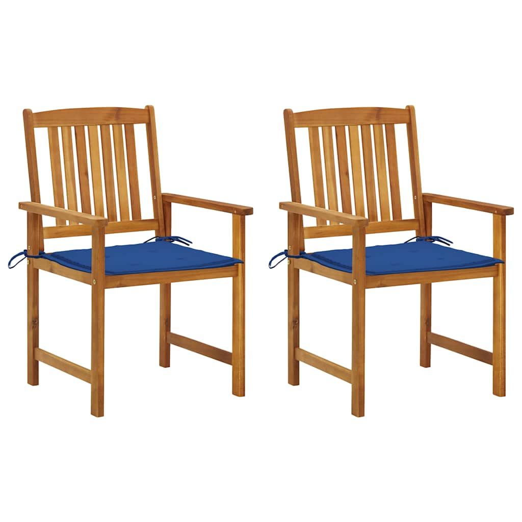 Vidaxl tuinstoelen 2 st met kussens massief acaciahout