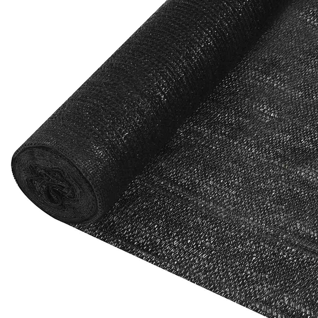 VidaXL filet d'intimité 195 g m² 1x50 m HDPE noir