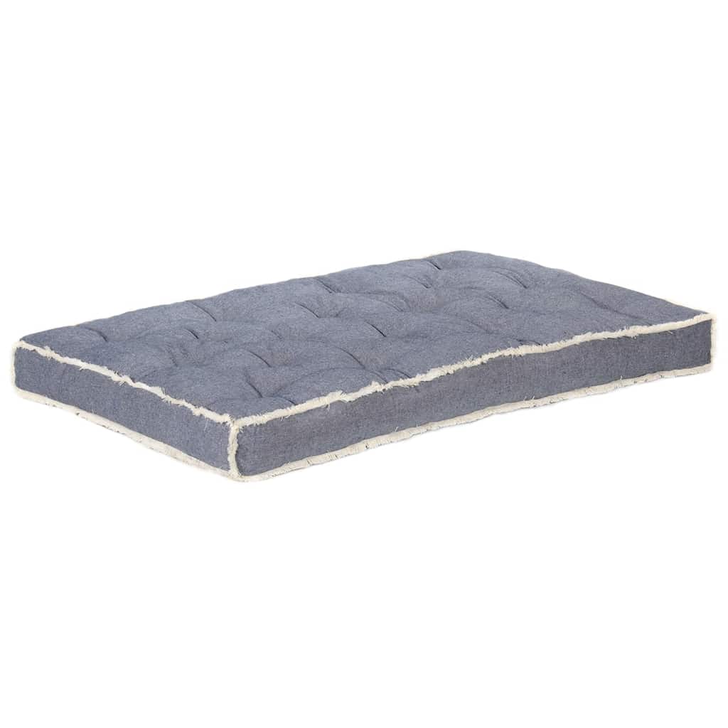 Vidaxl Bank Cushion Pallet 120x80x10 cm bleu