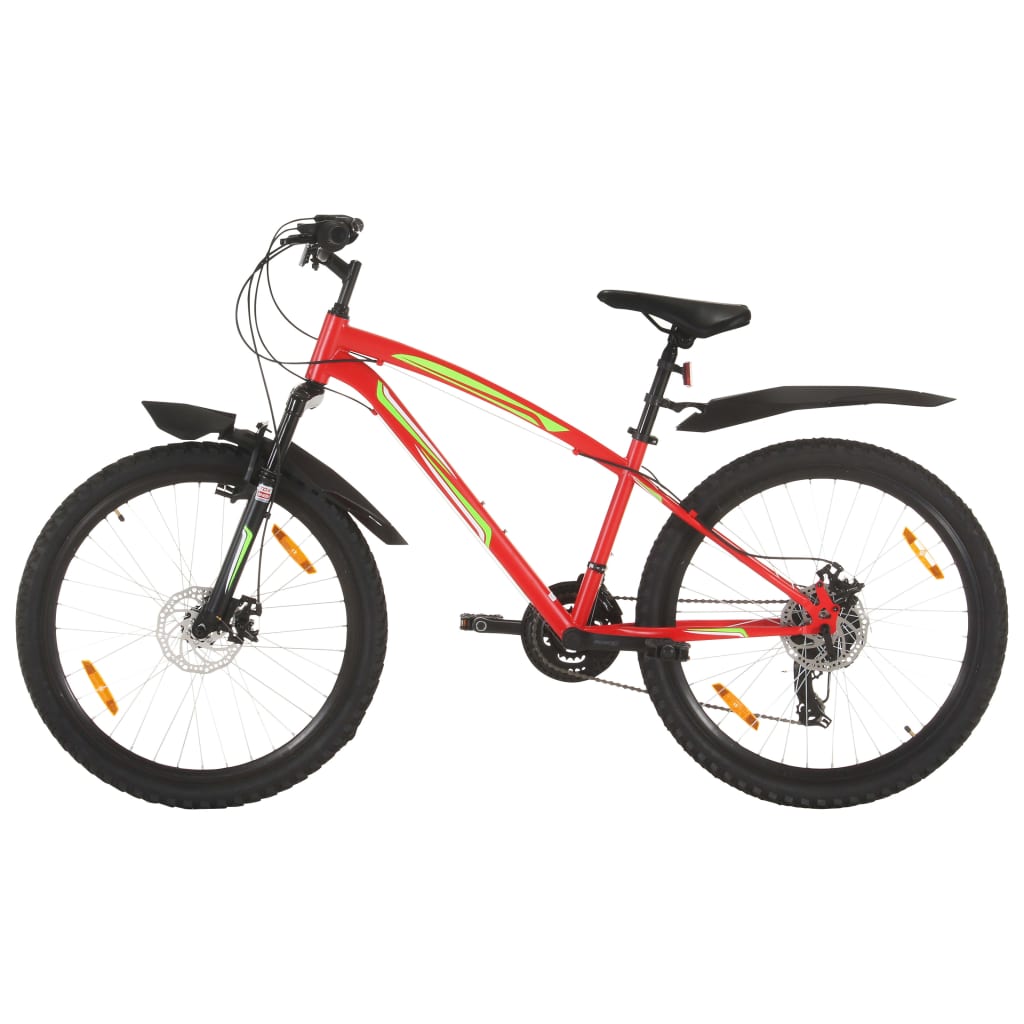Vidaxl Mountain Bike 21 engrenages Roues de 26 pouces 42 cm de rouge
