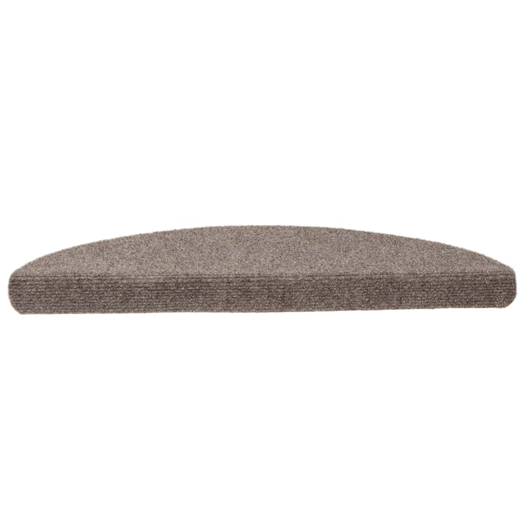 Vidaxl Stair Mats auto-adhésif 10 pièces 56x17x3 cm Hémisphère beige