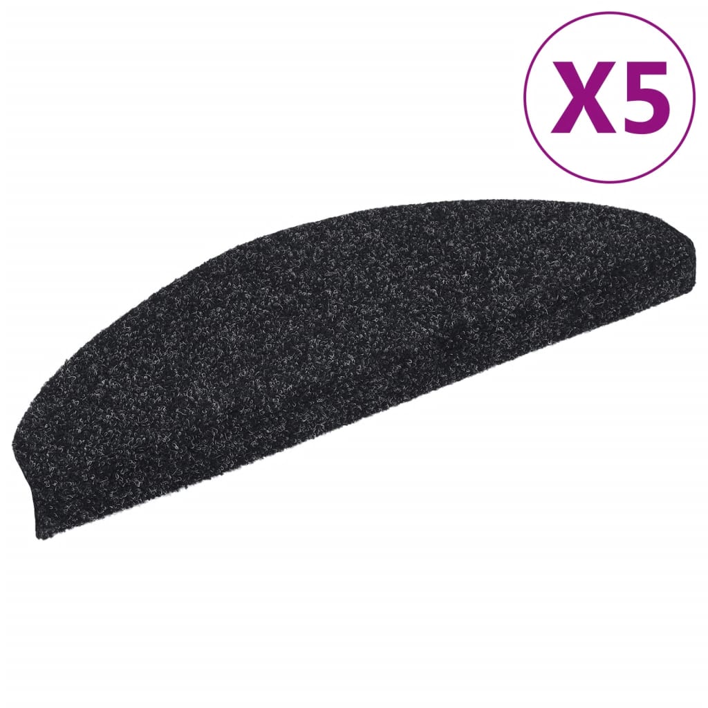 Vidaxl Mat à escalier auto-adhésif 5 pièces 65x21x4 cm semi-linwons grandes