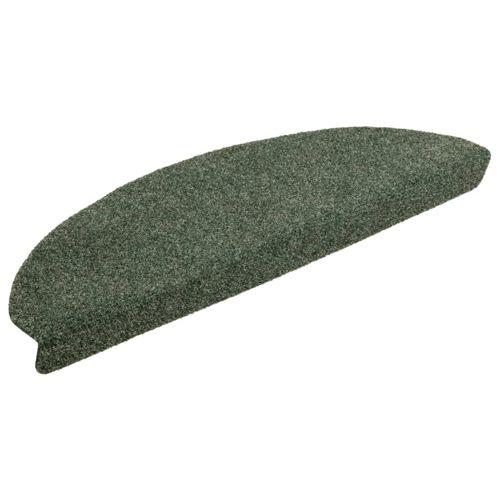 Vidaxx tapis d'escalier auto-adhésifs 10 pièces 65x21x4 cm vert semi-circulaire grand