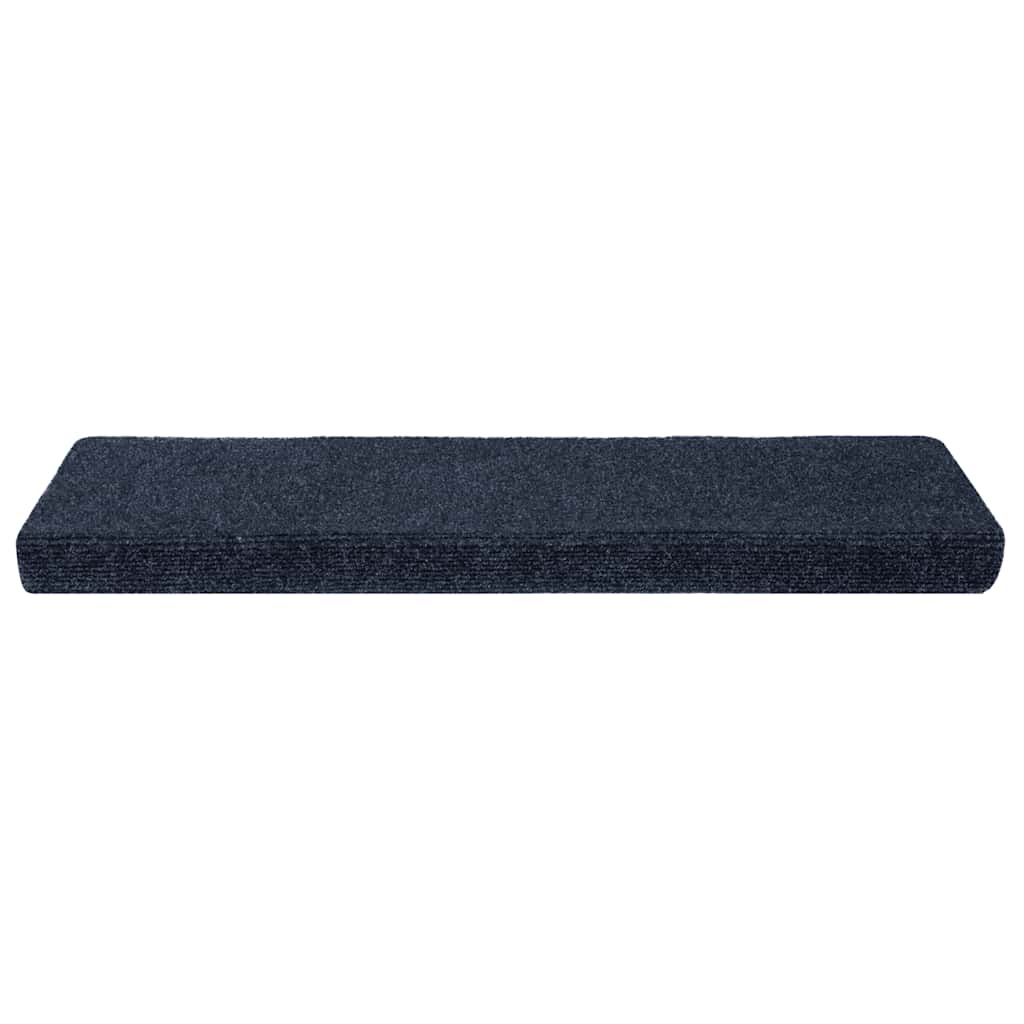 Mattes d'escalier vidaxl auto-adhésifs 10 pcs 65x21x4 cm bord rectangulaire anthracite