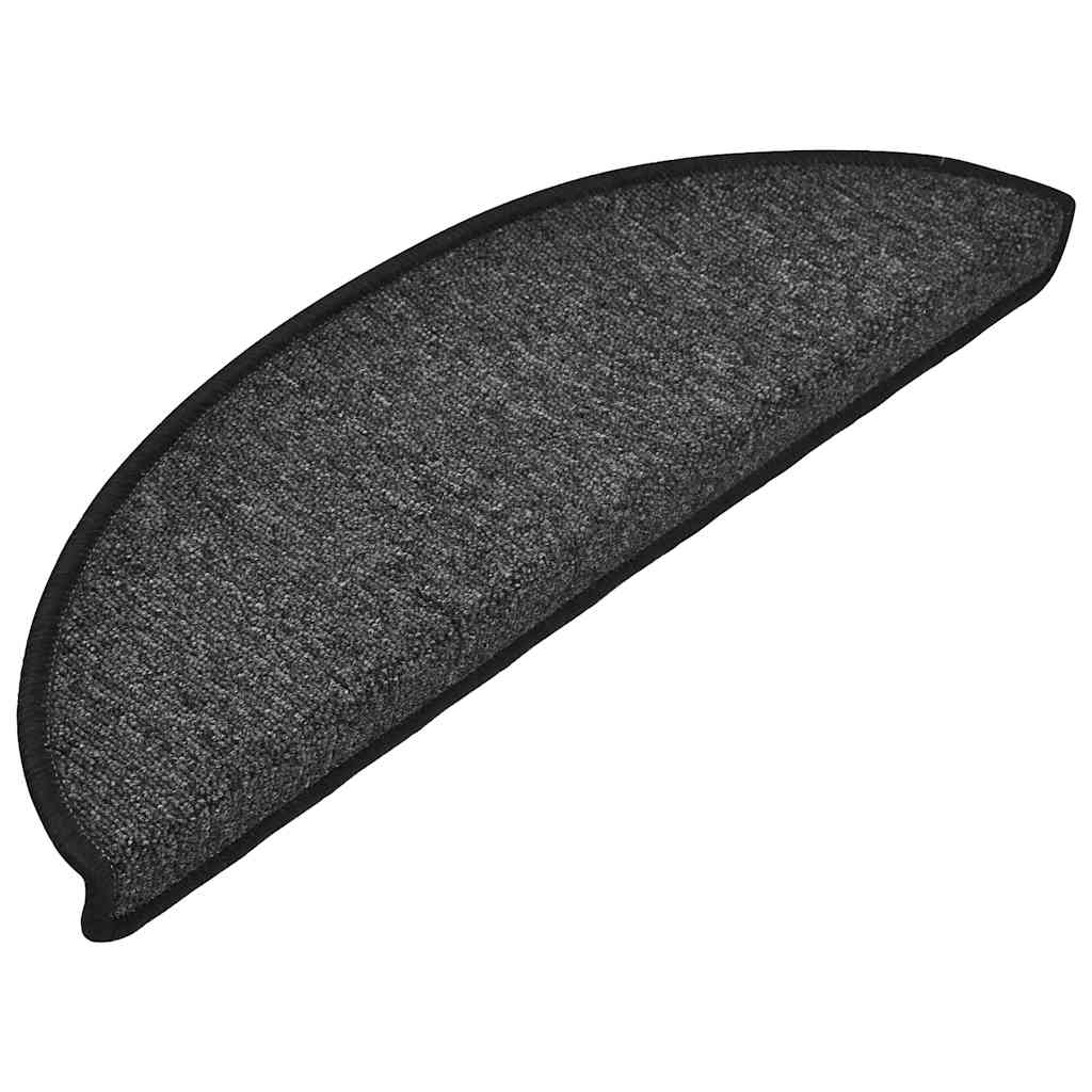 Mattes d'escalier Vidaxl 10 ST 56X17X3 cm Hémisphère anthracite