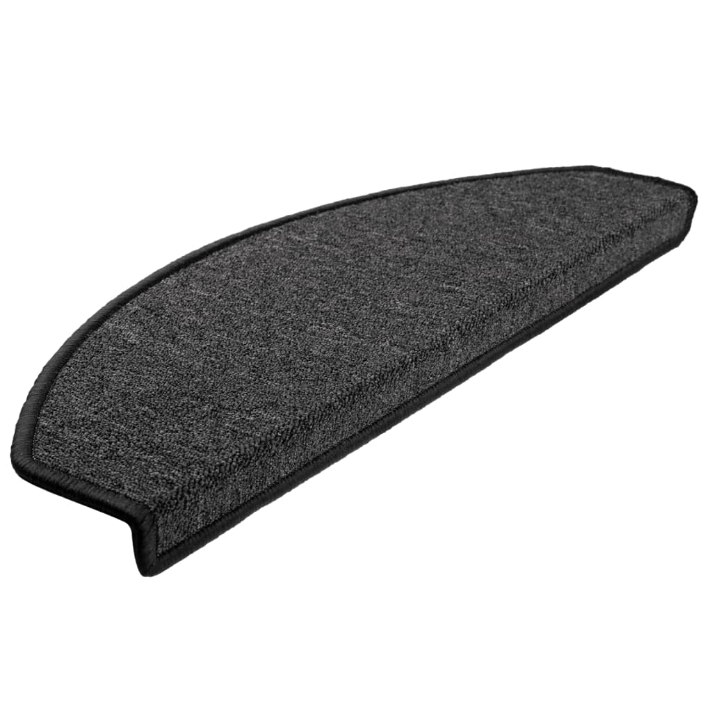 Mattes d'escalier Vidaxl 10 st 65x24x4 cm Hémisphère anthracite grand