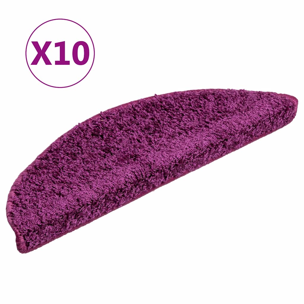 Mattes d'escalier Vidaxl 10 st 56x17x3 cm Hémisphère violet