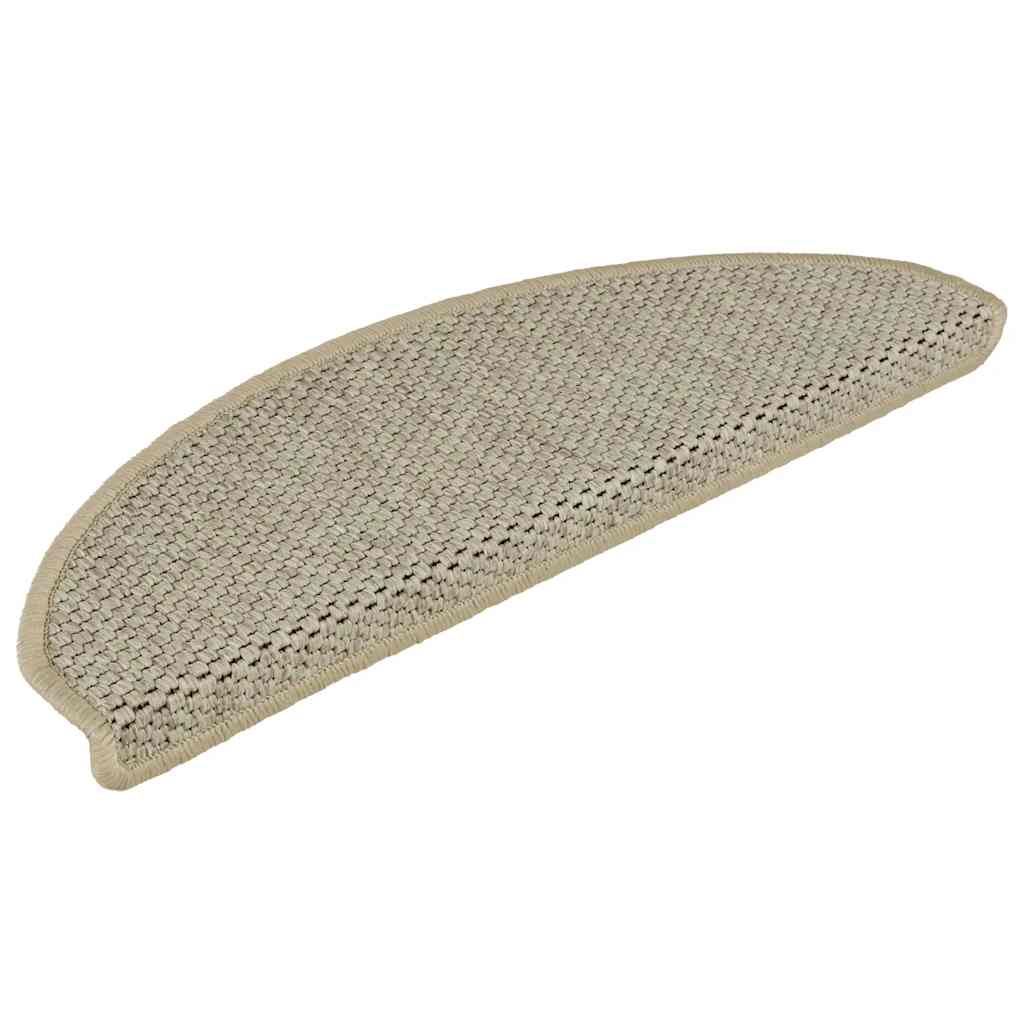 Vidaxl Stair Mats auto-adhésif 15 st sisal look 65x21x4 cm vert clair