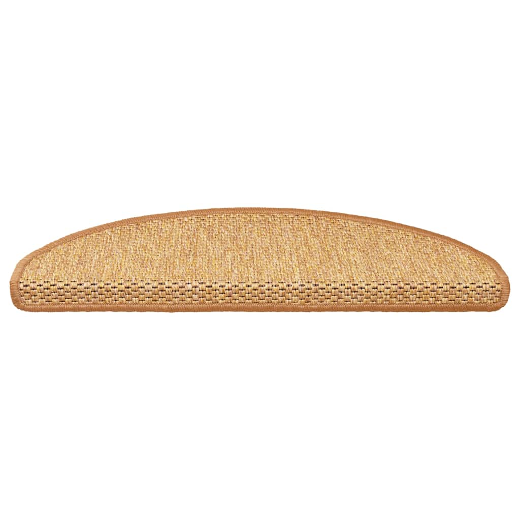 Vidaxl Stair tapis auto-adhésif 15 st sisal look 65x21x4 cm coloré sisal